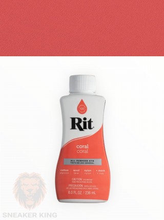 Барвник для натуральних тканин RIT All-Purpose Dye Coral (кораловий), 236 мл